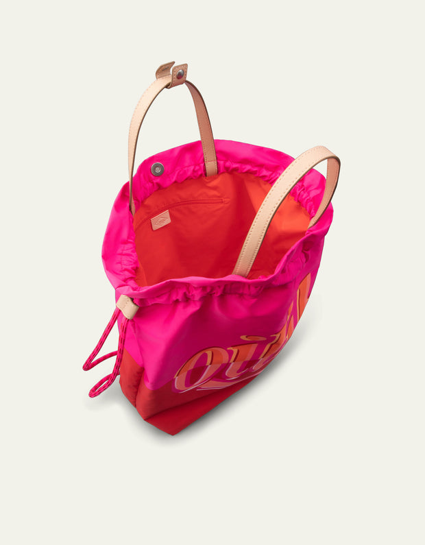 Backpack with Cord Red
